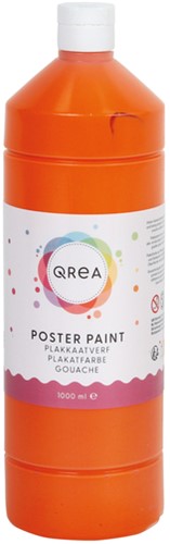 Plakkaatverf Qrea oranje 1000 Milliliter