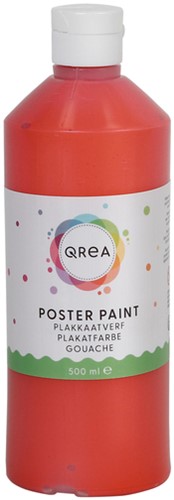 Plakkaatverf Qrea lichtrood 500 Milliliter