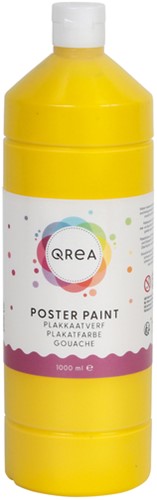 Plakkaatverf Qrea primair geel 1000 Milliliter