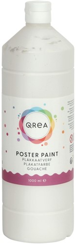 Plakkaatverf Qrea wit 1000 Milliliter