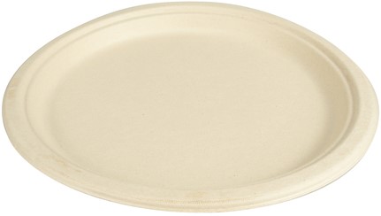 Bord IEZZY 260mm 1vaks suikerriet PFAS-vrij naturel 50 stuks