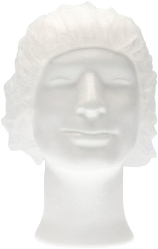 Haarnet CMT bouffant non-woven M 50cm PP wit