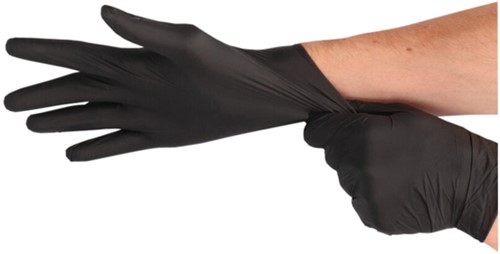 Handschoen CMT M soft nitril zwart-3
