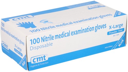Handschoen CMT XL nitril blauw