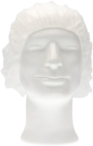 Haarnet CMT bouffant non-woven L 53cm PP wit