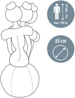 Actieve zitbal Leitz Ergo Cosy grijs-7