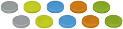 Magneet MAUL Neodymium rond siliconen 19.2x4mm 0,8kg 10stuks