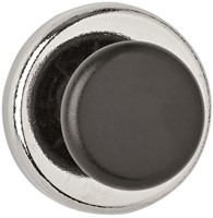 Magneet Maul met knop 36mm trekkracht 5kg chroom/zwart