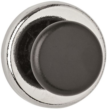 Magneet Maul met knop 36mm trekkracht 5kg chroom/zwart