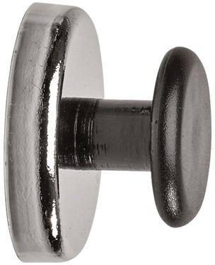 Magneet Maul met knop 36mm trekkracht 5kg chroom/zwart-2