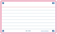 Flashcard Oxford 2.0 75x125mm 80vel 250gr lijn roze