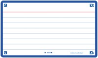 Flashcard Oxford 2.0 75x125mm 80vel 250gr lijn blauw