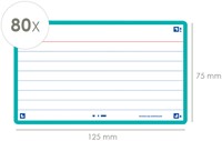 Flashcard Oxford 2.0 75x125mm 80vel 250gr lijn mint-2
