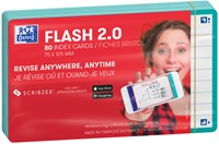 Flashcard Oxford 2.0 75x125mm 80vel 250gr lijn mint-1