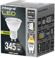 Ledlamp Integral GU10 2700K warm wit 4.2W 390lumen-2