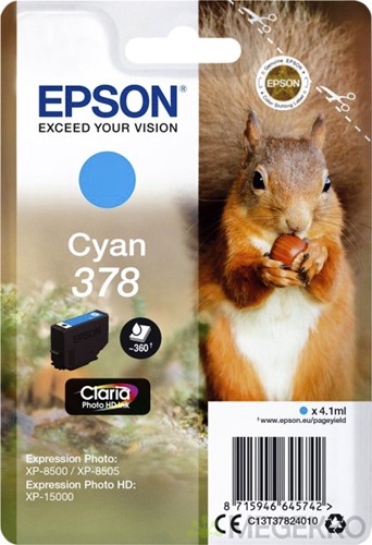 Inktcartridge Epson T3782 378 cyaan