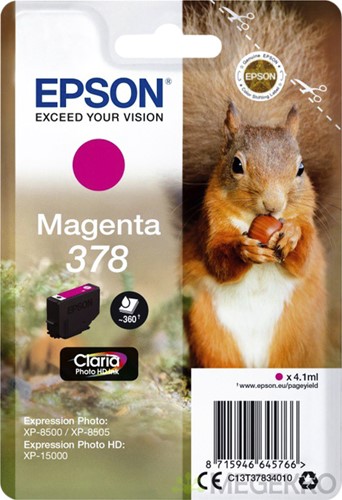 Inktcartridge Epson T3783 378 magenta