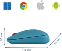 Muis Leitz draadloos Cosy blauw-1