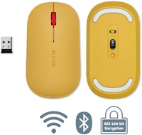 Muis Leitz draadloos Cosy geel-3
