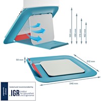 Laptopstandaard Leitz Ergo Cosy blauw-2