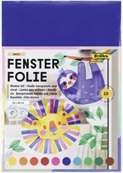 Raamfolie Folia 23x33cm 10 vel 10 kleuren