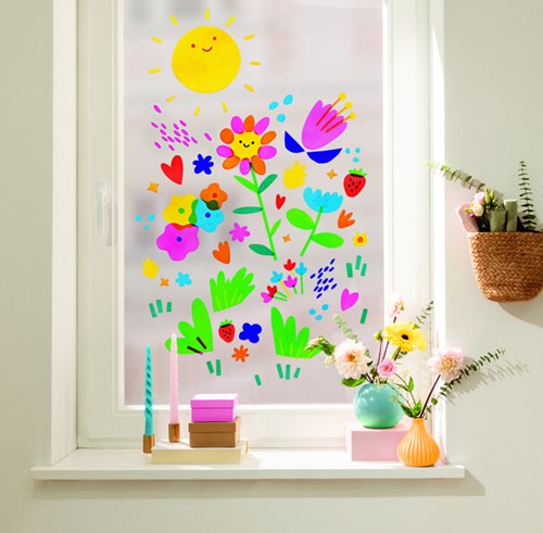 Raamfolie Folia 23x33cm 10 vel 10 kleuren-3