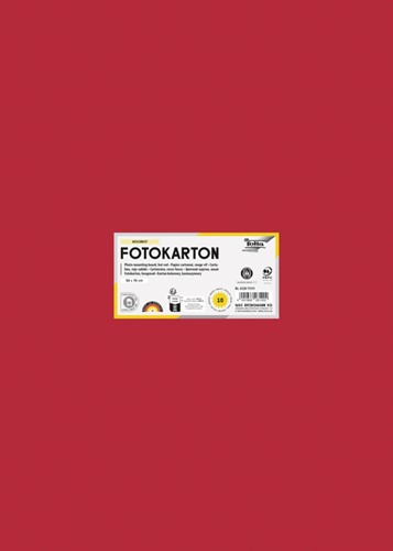 Fotokarton Folia Tweezijdig 50x70cm 300gr NR20 rood