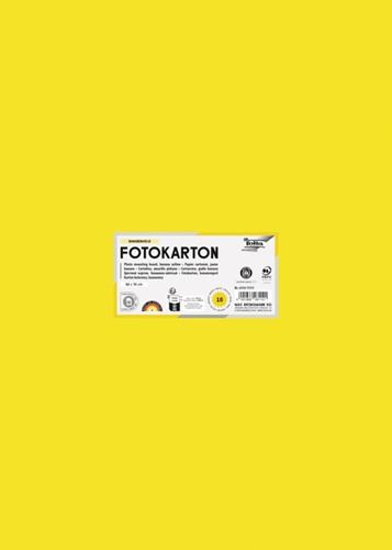 Fotokarton Folia Tweezijdig 50x70cm 300gr NR14 zonnegeel