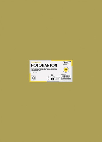 Fotokarton Folia Tweezijdig 50x70cm 300gr NR65 goud