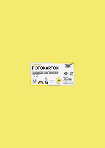 Fotokarton Folia Tweezijdig 50x70cm 300gr NR12 citroengeel