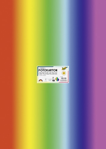 Fotokarton Folia Tweezijdig 50x70cm 300gr NR95 regenboog