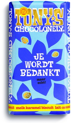 Chocolade Tony's Chocolonely gifting bar je wordt bedankt