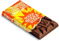 Chocolade Tony's Chocolonely gifting bar tis feest