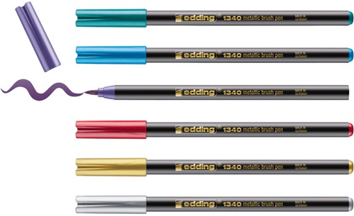 Brushpen edding 1340 metallic assorti-3