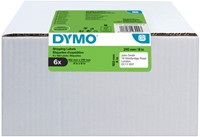 Etiket Dymo 102x210mm verzend 217765 wit  6x140stuks