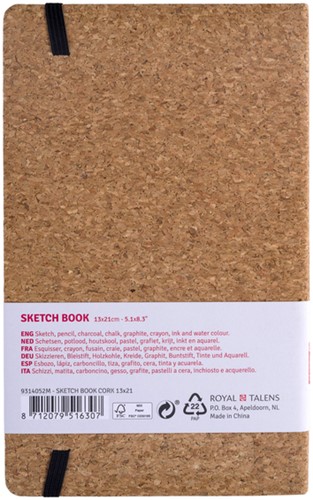 Schetsboek Talens Art Creation Kurk 13x21cm 140g-2