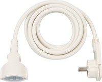 Verlengkabel Brennenstuhl met platte stekker 3m H05VV-F3G1,5 wit