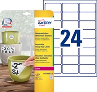 Etiket A4 63.5x33.9mm Avery L4773REV-20 wit pk/480-2