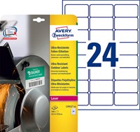 Etiket A4 63.5x33.9mm Avery Zweckform L7912-10 polyethyleen wit pk/240-2