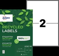 Etiket A4 199.6x143.5mm Avery LR7168-100 recycled wit pk/200-2