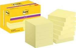 Post-it memoblokje 47.6x47.6mm 622 Super Sticky geel pk/12