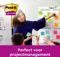 Post-it memoblokje  76x 76mm 654 Super Sticky 90 vel rainbow-2