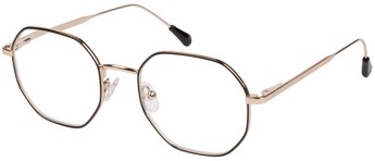 Leesbril I Need You Yoko +3.0 dpt zwart-goud-2
