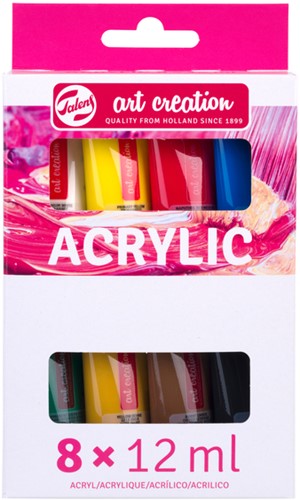 TAC Acrylverf set 8x12 ml 8 Stuk