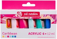 TAC Acrylverf set Caribbean 6x12 ml 6 Stuk