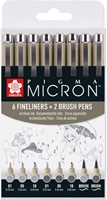 Sakura Pigma Micron fineliner set 8 koudgrijs 8 Stuk