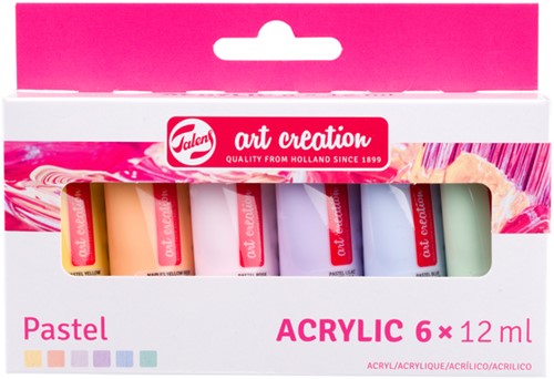 Acrylverf Talens Art Creation Pastel set à 6 kleuren 12ml