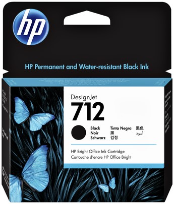 Inktcartridge HP 3ED71A (712) 80ml zwart