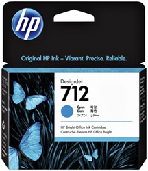 Inktcartridge HP 3ED67A (712) cyaan