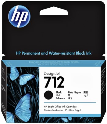Inktcartridge HP 3ED70A (712) 38ml zwart